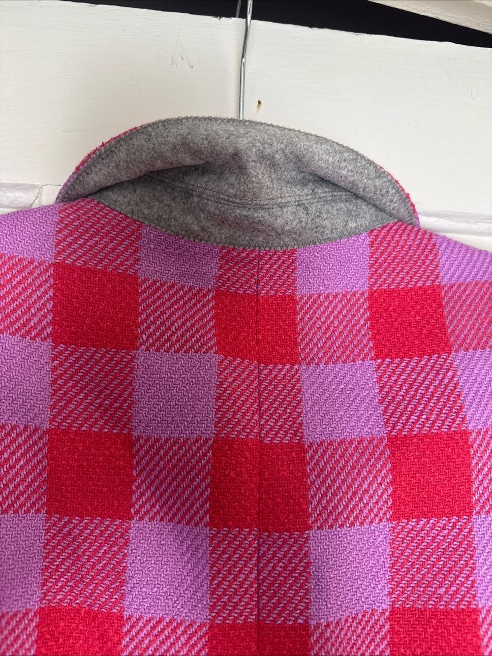Ann Taylor Blogger Pink and Lavender Checked Blazer size 8 - Picture 11 of 12